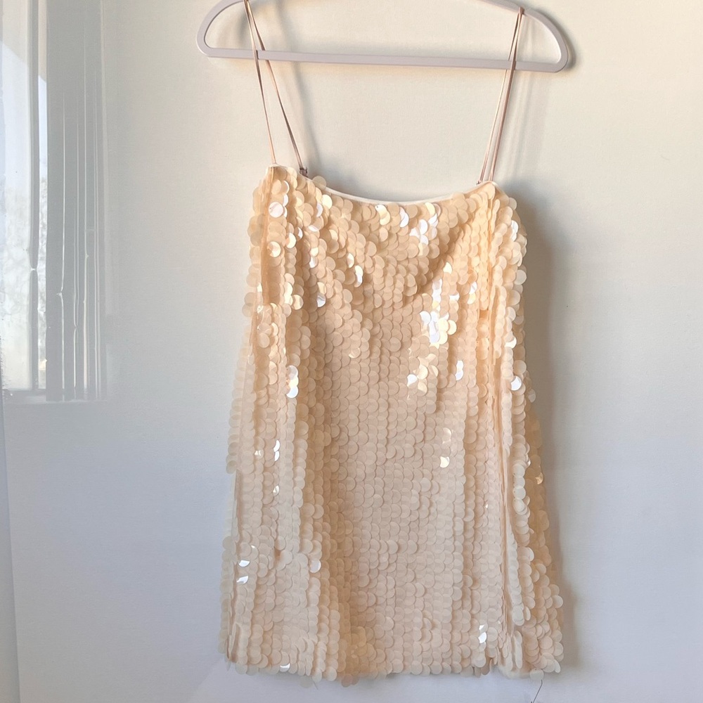 REFORMATION Alisha dress Ivory sequin
